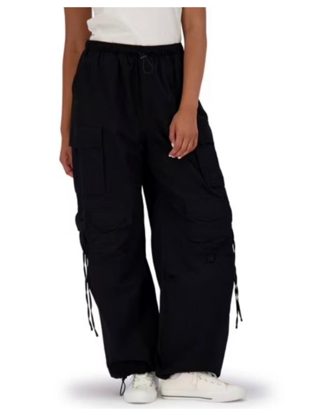 Y2K Style Aeropostale Black Wide Leg Cargo Pants